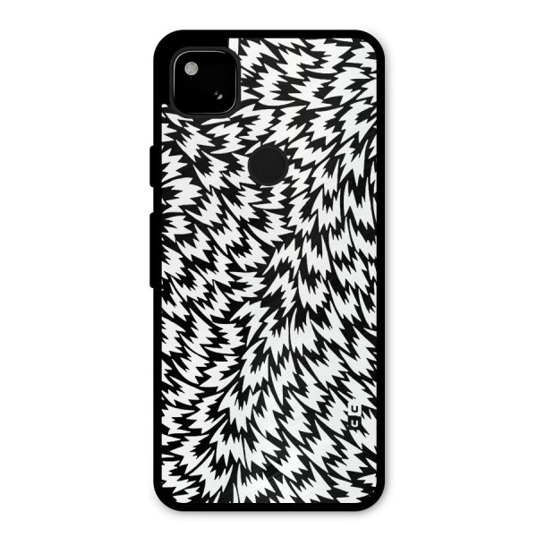 Lion Abstract Art Pattern Metal Back Case for Google Pixel 4a
