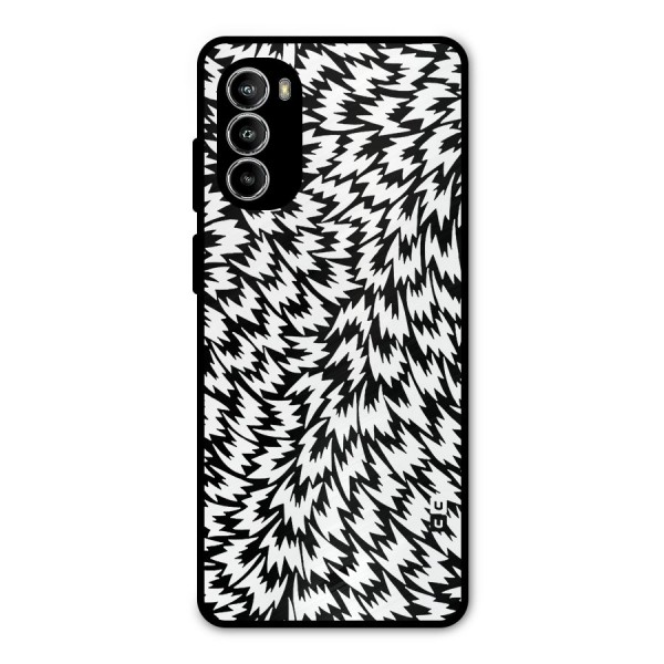 Lion Abstract Art Pattern Metal Back Case for Moto G52