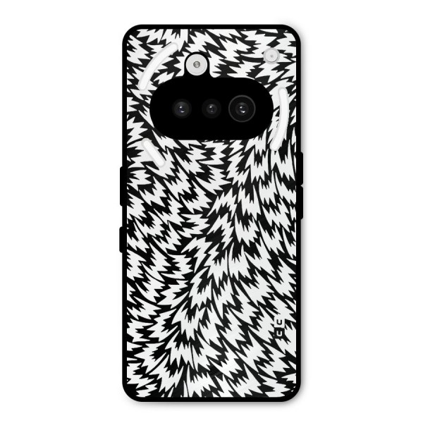 Lion Abstract Art Pattern Metal Back Case for Nothing Phone 3a