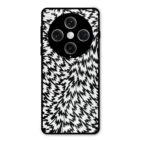 Lion Abstract Art Pattern Metal Back Case for Oppo Find X8 Pro