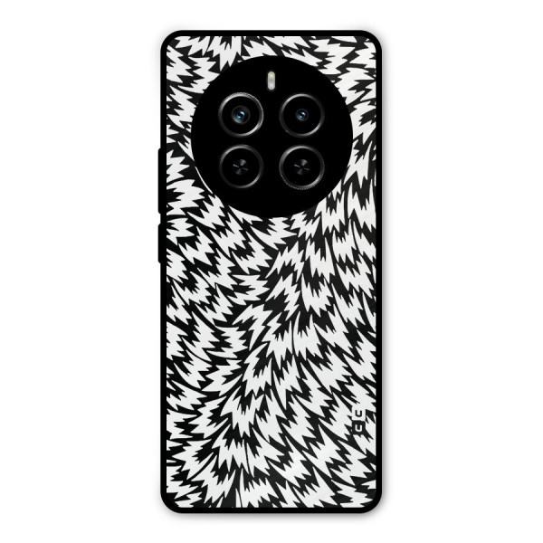 Lion Abstract Art Pattern Metal Back Case for Realme P1 Pro