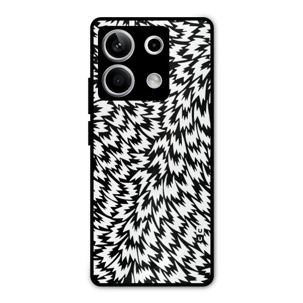 Lion Abstract Art Pattern Metal Back Case for Redmi Note 13 5G