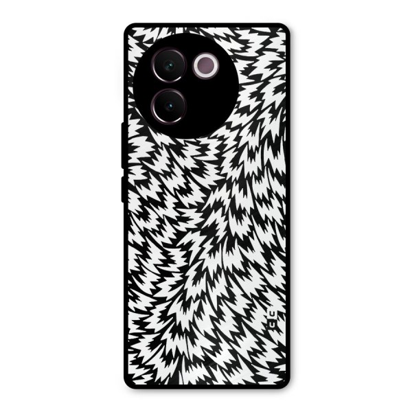 Lion Abstract Art Pattern Metal Back Case for Vivo V30e