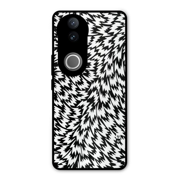 Lion Abstract Art Pattern Metal Back Case for Vivo V50e