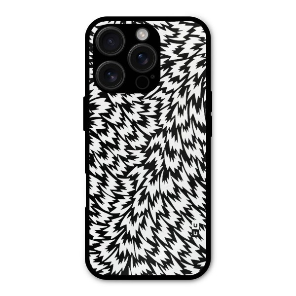 Lion Abstract Art Pattern Metal Back Case for iPhone 16 Pro
