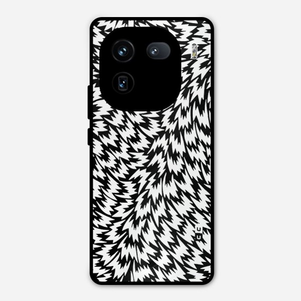 Lion Abstract Art Pattern Metal Back Case for iQOO 12