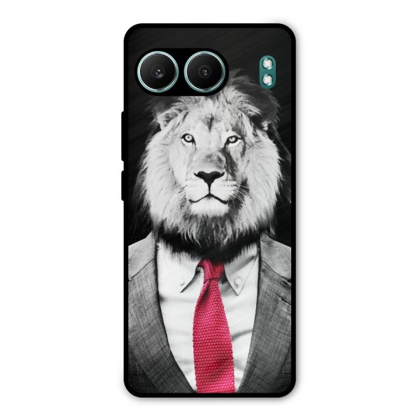 Lion with Red Tie Metal Back Case for OnePlus Nord 4