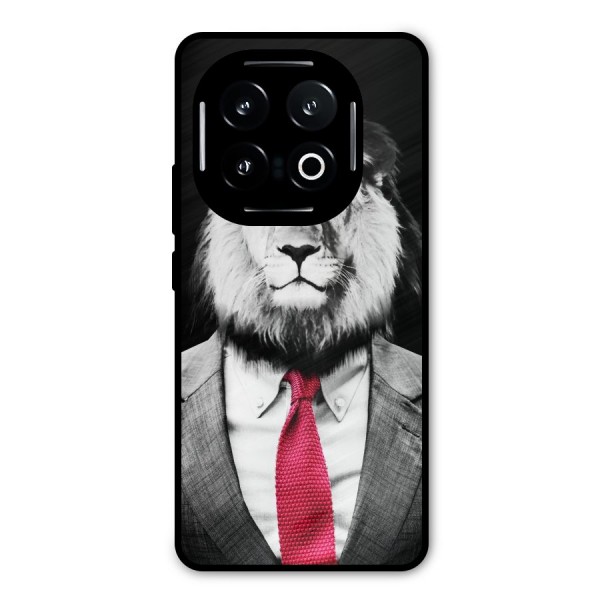 Lion with Red Tie Metal Back Case for iQOO 13