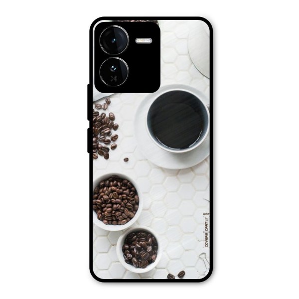 Live Coffee Metal Back Case for iQOO Z9