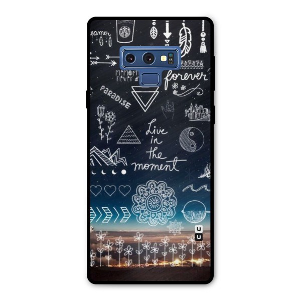 Live In The Moment Metal Back Case for Galaxy Note 9