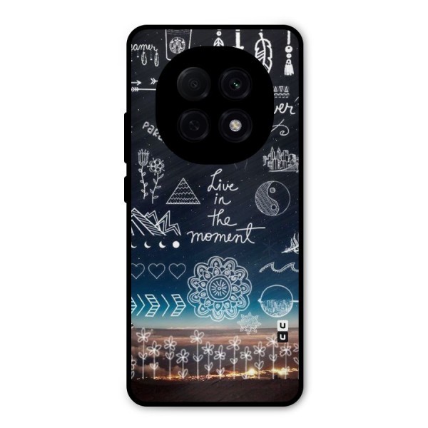 Live In The Moment Metal Back Case for Oppo F29 Pro