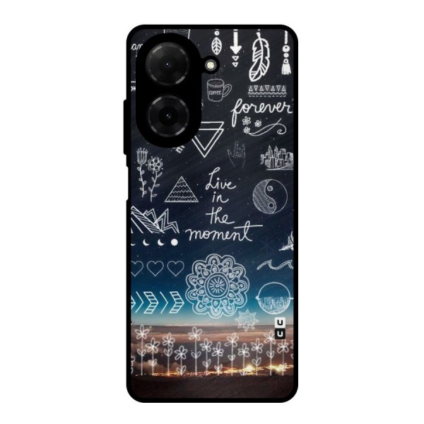 Live In The Moment Metal Back Case for Poco C71