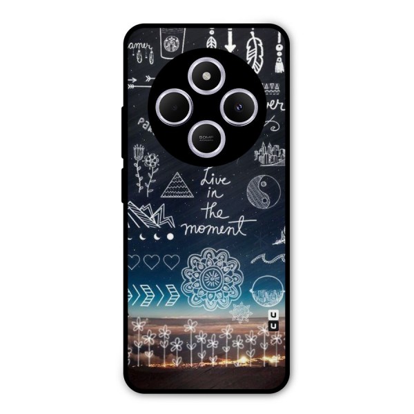 Live In The Moment Metal Back Case for Poco C75 5G