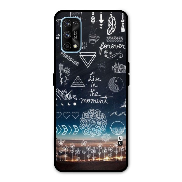 Live In The Moment Metal Back Case for Realme 7 Pro