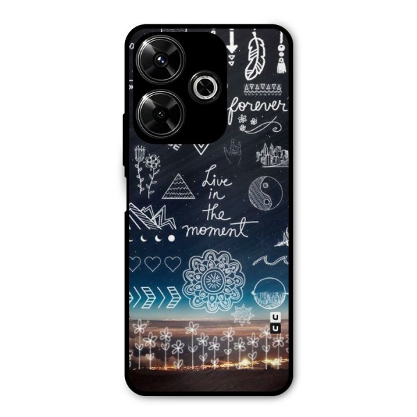 Live In The Moment Metal Back Case for Redmi 13 5G