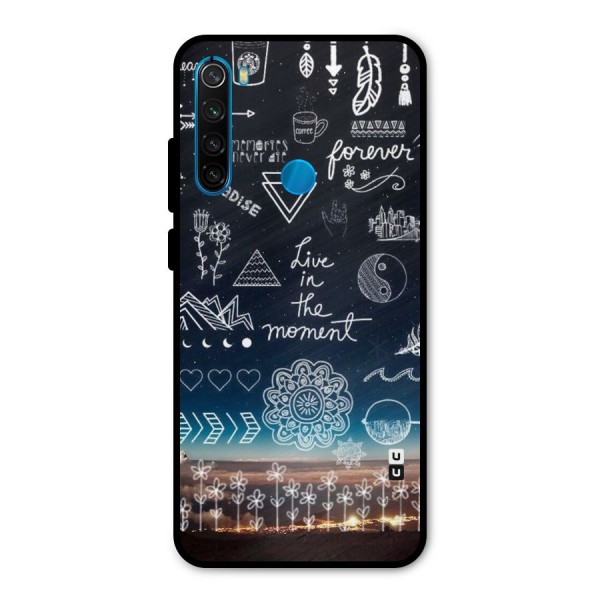 Live In The Moment Metal Back Case for Redmi Note 8