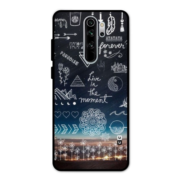 Live In The Moment Metal Back Case for Redmi Note 8 Pro