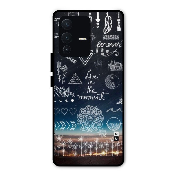 Live In The Moment Metal Back Case for Vivo V23 Pro