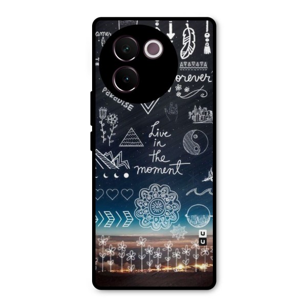 Live In The Moment Metal Back Case for Vivo V30e