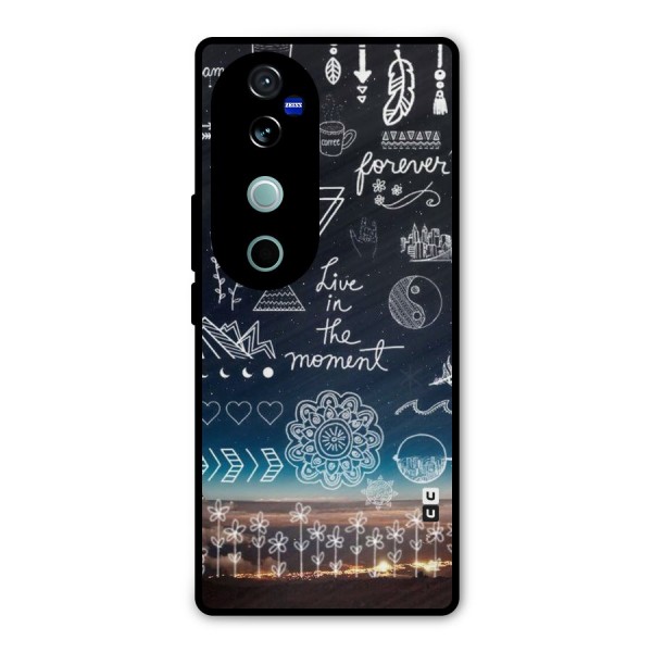 Live In The Moment Metal Back Case for Vivo V40