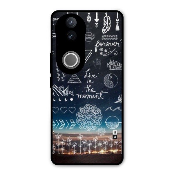Live In The Moment Metal Back Case for Vivo V50e