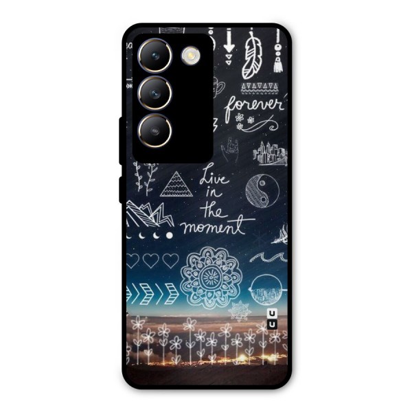 Live In The Moment Metal Back Case for Vivo Y200e