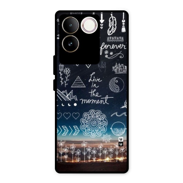 Live In The Moment Metal Back Case for iQOO Z7 Pro