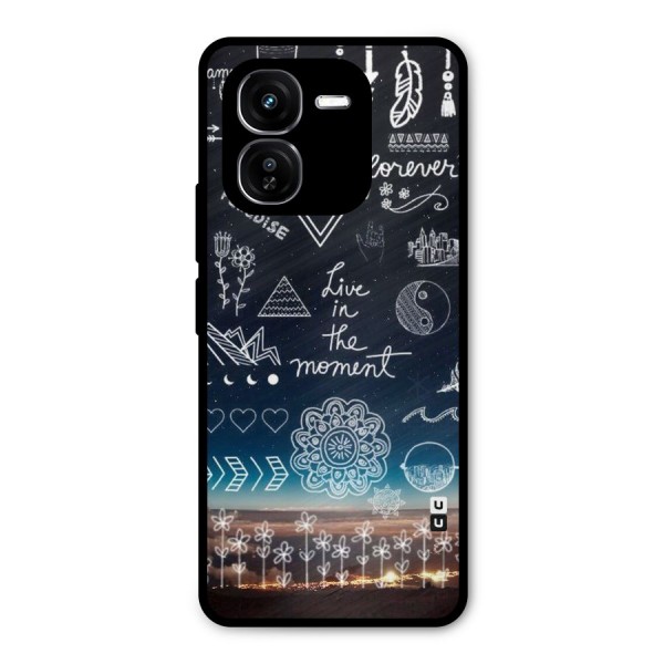 Live In The Moment Metal Back Case for iQOO Z9x