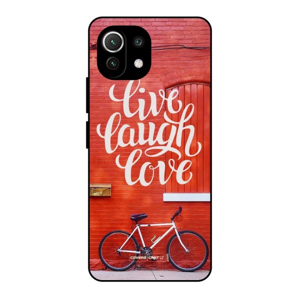 Live Laugh Love Metal Back Case for Mi 11 Lite NE 5G