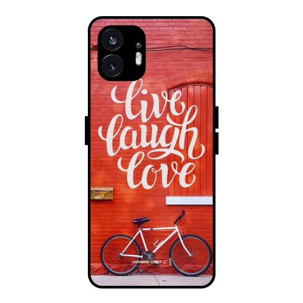 Live Laugh Love Metal Back Case for Nothing Phone 2