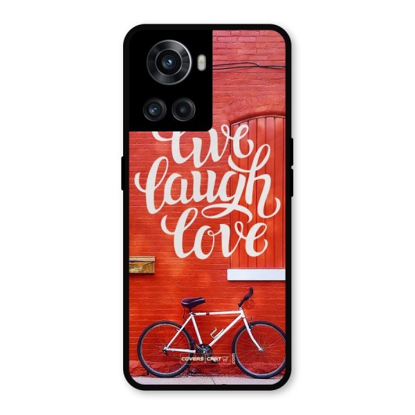 Live Laugh Love Metal Back Case for OnePlus 10R