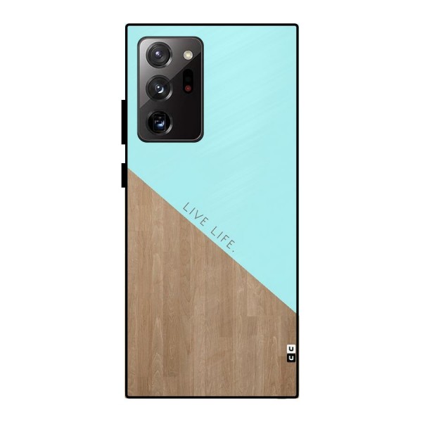 Live Life Metal Back Case for Galaxy Note 20 Ultra