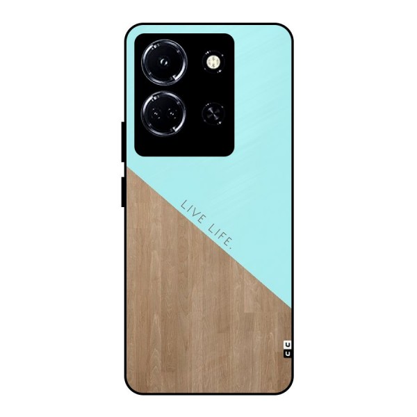 Live Life Metal Back Case for Infinix Note 30 5G