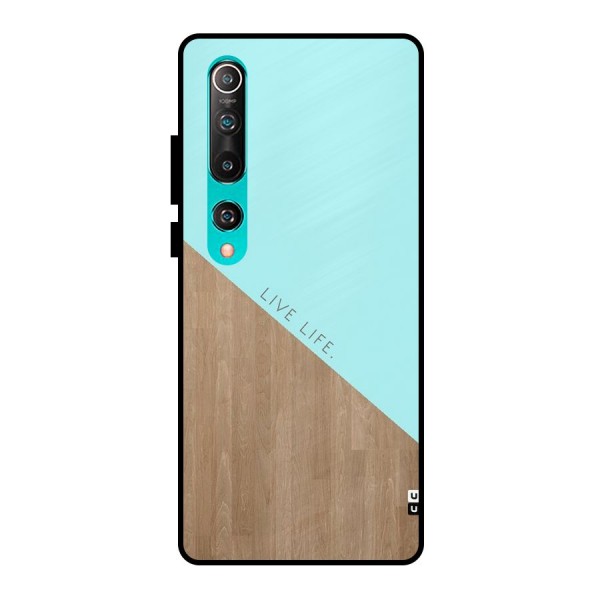 Live Life Metal Back Case for Mi 10