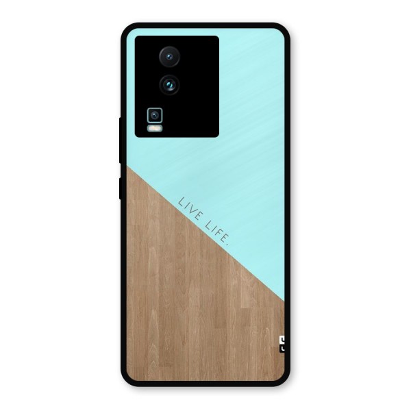 Live Life Metal Back Case for iQOO Neo 7 Pro