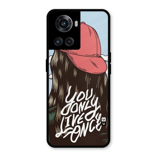 Live Once Metal Back Case for OnePlus 10R