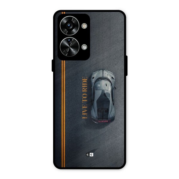 Live To Ride Metal Back Case for OnePlus Nord 2T