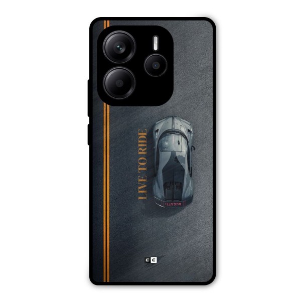 Live To Ride Metal Back Case for Redmi Note 14 5G