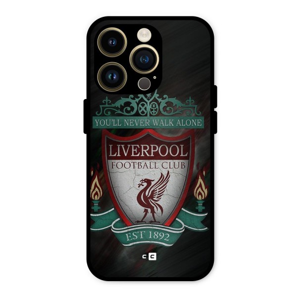 LiverPool FootBall Club Metal Back Case for iPhone 14 Pro