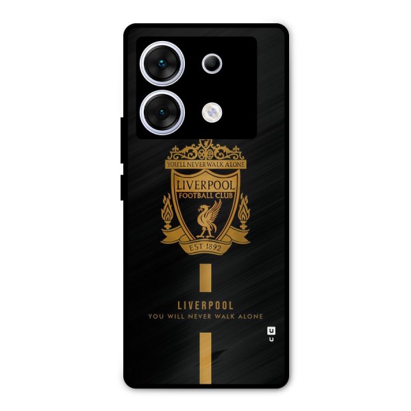 LiverPool Never Walk Alone Metal Back Case for Infinix Zero 30 5G