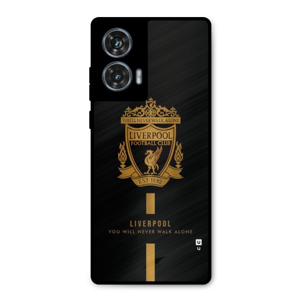 LiverPool Never Walk Alone Metal Back Case for Motorola Edge 50 Fusion