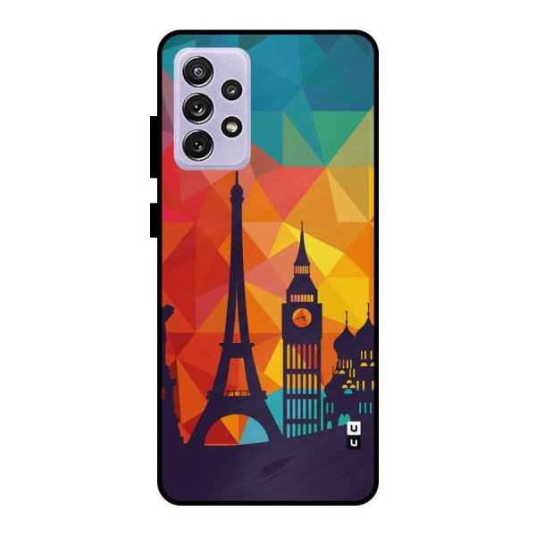 London Art Metal Back Case for Galaxy A72