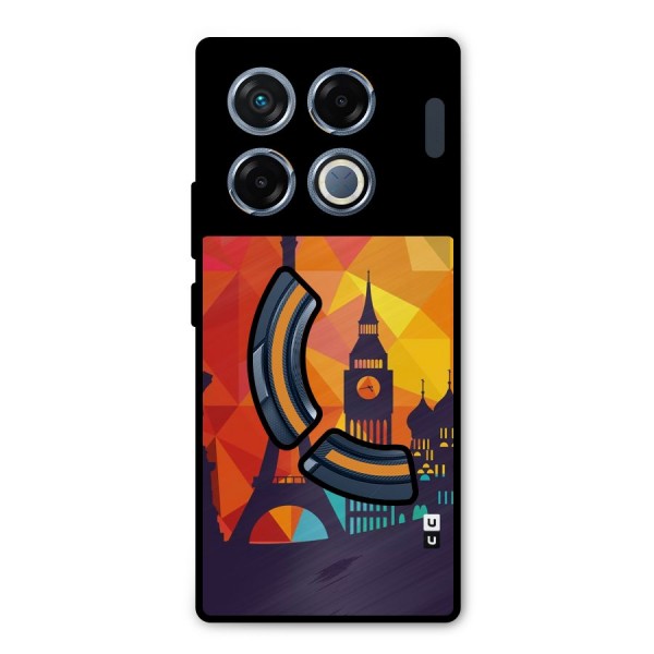 London Art Metal Back Case for Infinix GT 20 Pro