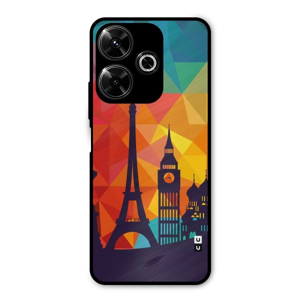 London Art Metal Back Case for Poco M6 Plus
