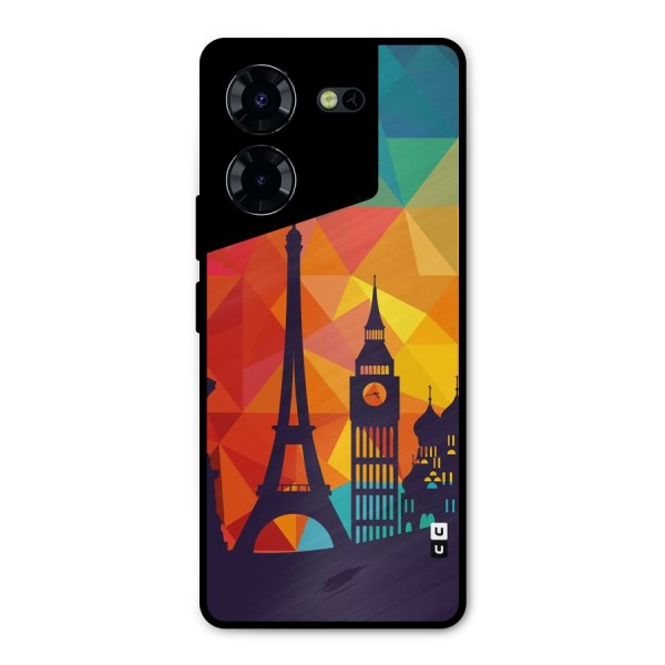 London Art Metal Back Case for Tecno Pova 5 Pro 5G