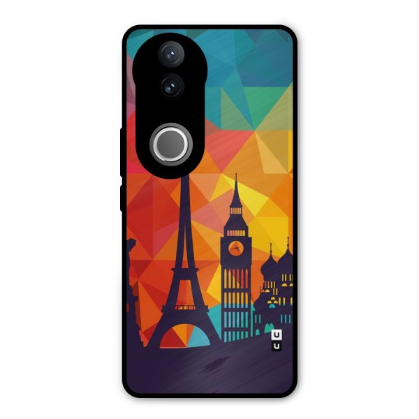 London Art Metal Back Case for Vivo V50e