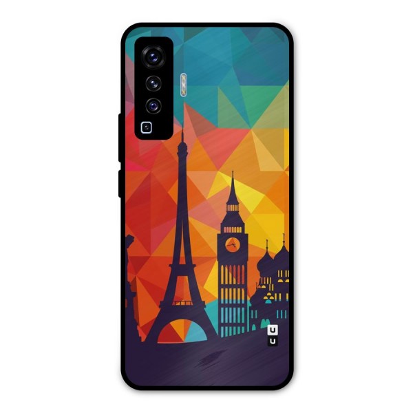 London Art Metal Back Case for Vivo X50