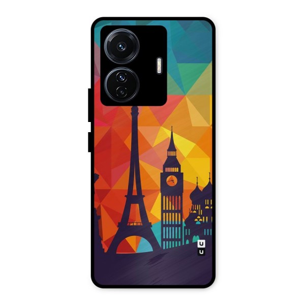 London Art Metal Back Case for iQOO Z6
