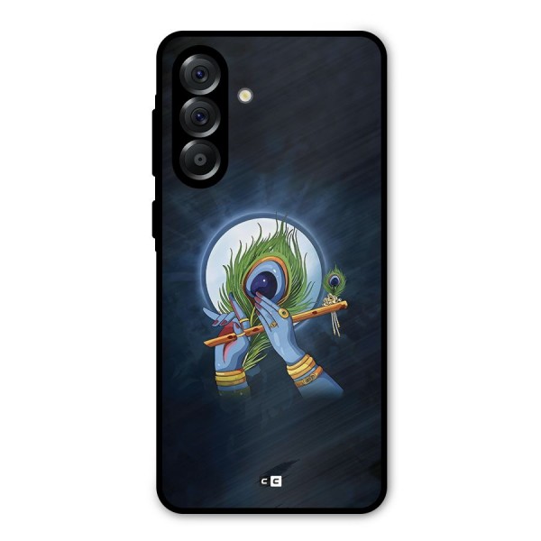 Lord Krishna Flute Metal Back Case for Galaxy A36