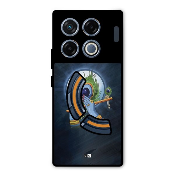 Lord Krishna Flute Metal Back Case for Infinix GT 20 Pro